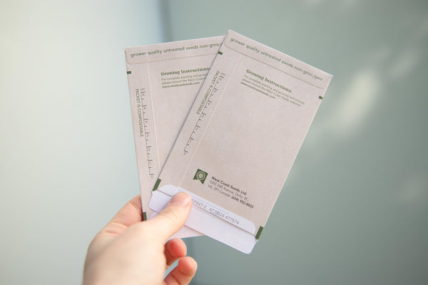 Blank Seed Packets