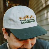 Garden Club - Organic Cotton Hat in Off-White and Earth Green