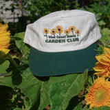 Garden Club - Organic Cotton Hat in Off-White and Earth Green