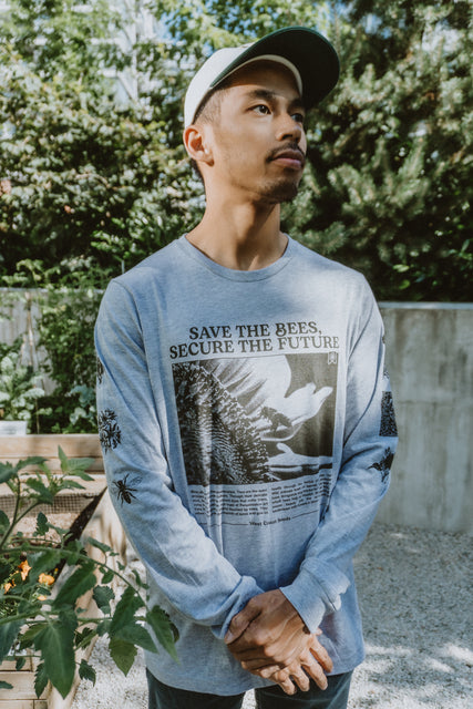 Save the Bees Jersey Long-Sleeve T-Shirt