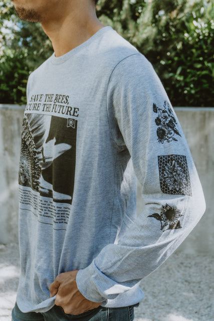 Save the Bees Jersey Long-Sleeve T-Shirt