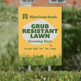 Grub Resistant Blend - Lawn Sign