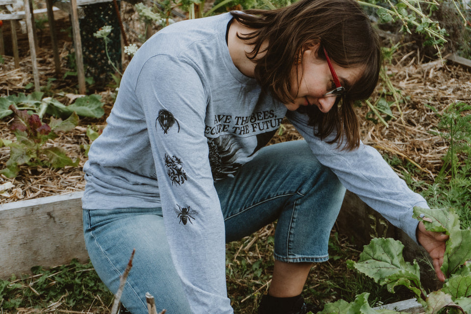 Save the Bees Jersey Long-Sleeve T-Shirt