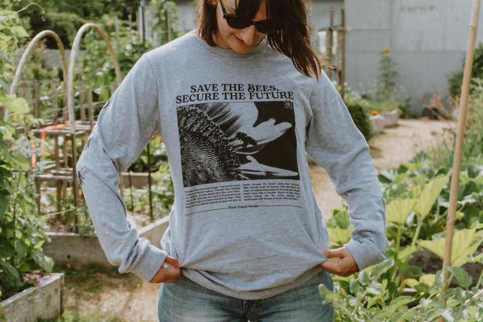 Save the Bees Jersey Long-Sleeve T-Shirt