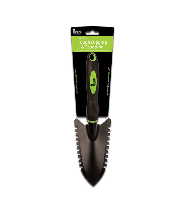 garden trowel with serrated edge Pinebush Ergonomic Serrated Trowel – West Coast Seeds