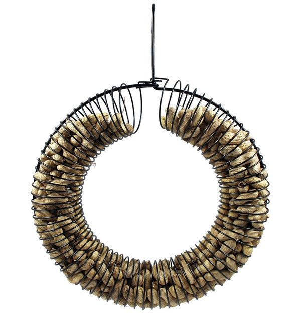 Wreath Peanut Feeder Black