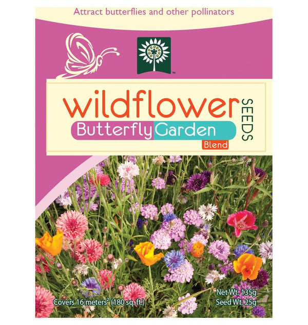sprinkle flower seeds Butterfly Garden Wildflower Seeds – West Coast Seeds