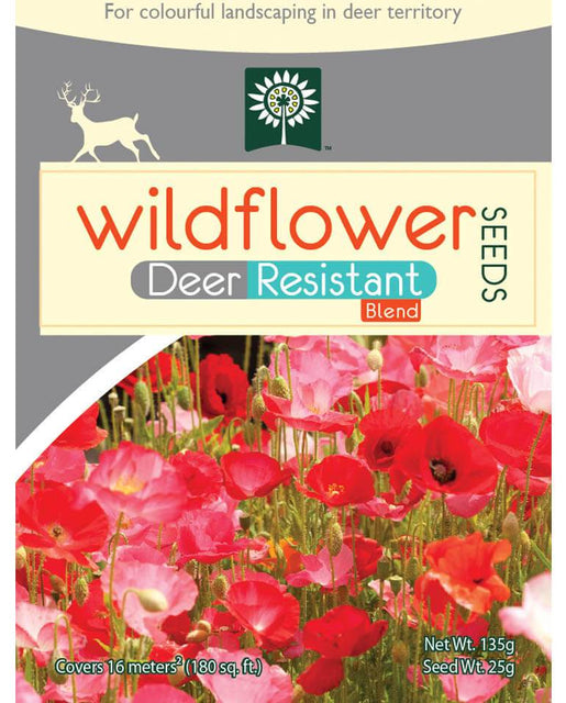 Deer Resistant Wildflower Seeds Sprinkle Bag