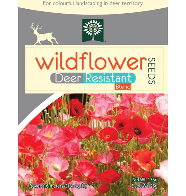 Deer Resistant Wildflower Seeds Sprinkle Bag
