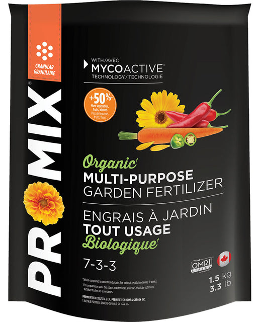 ProMix Multi Purpose Fertilizer 7-3-3 – West Coast Seeds